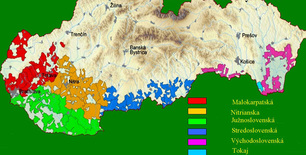 Slovakia wine map